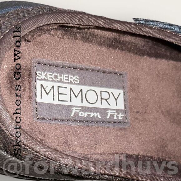Sketchers GoWalk Chocolate Brown Foam Fit Low Back Shoes Size 8 - Picture 10 of 11